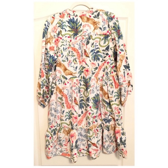 Anthropologie x Kelly Louise Judd Whimsical Forest Flannel Sleep Mini Dress - Picture 6 of 10
